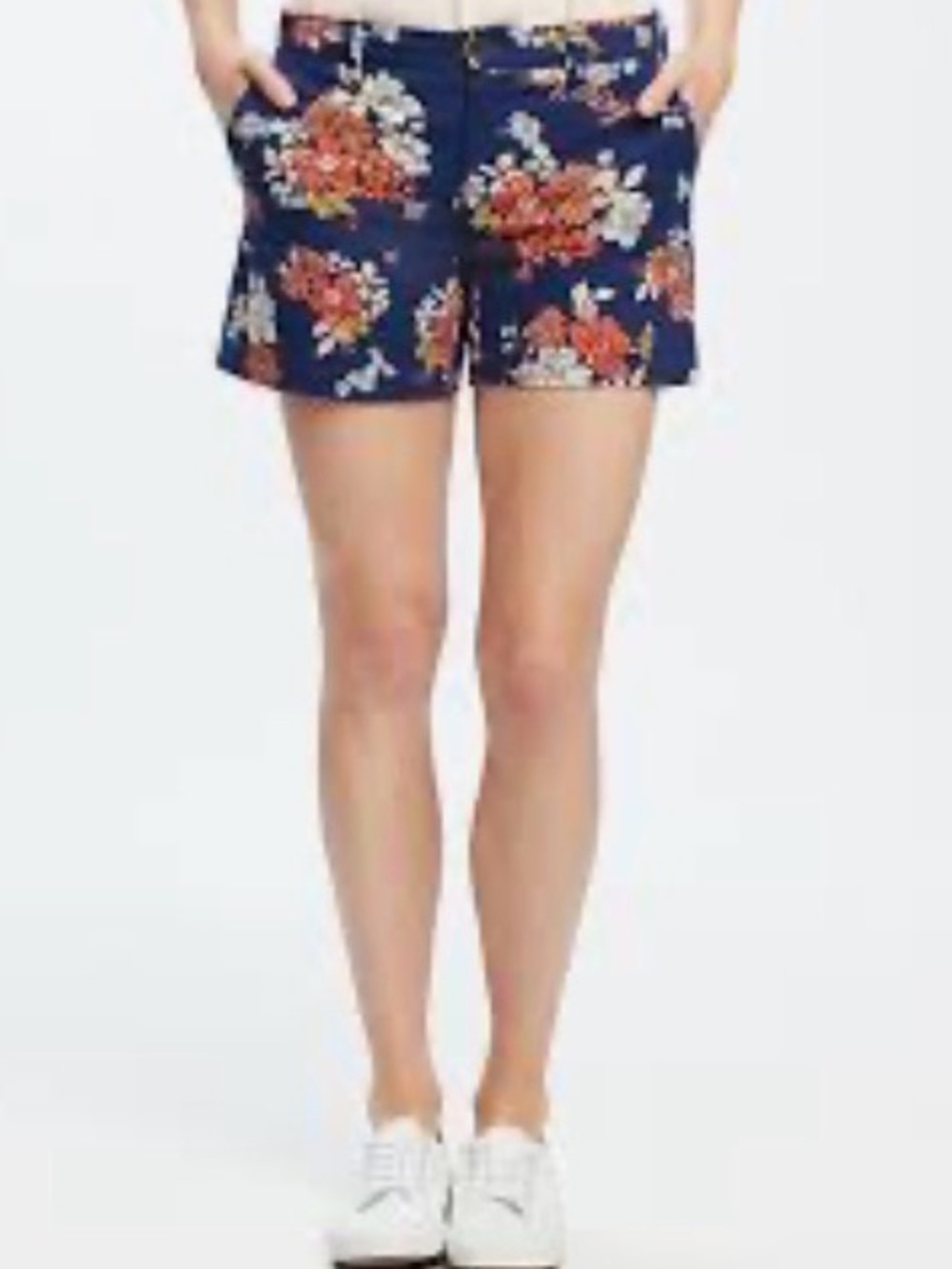 Old Navy Women’s Mid-Rise Printed Everyday Khaki Shorts 5” Inseam Sz 12